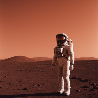 Astronaut on mars